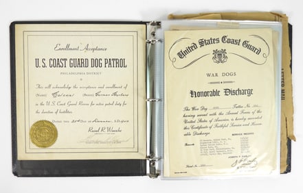 Spike the US Coast Guard War Dog Ephemera