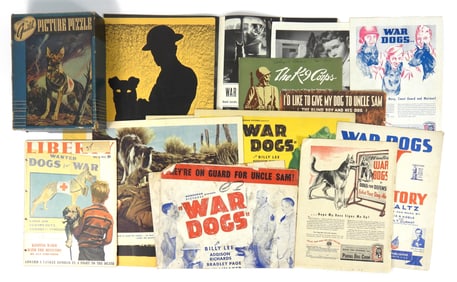 Group of War Dog Ephemera