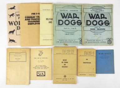 Group of War Dog Manuals