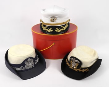 Three Women's Officer's Caps