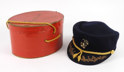 Korean War USMC Womens Officer Visor Cap & Box