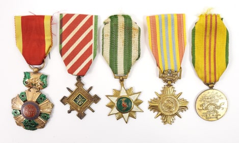 Five Republic of Vietnam Medals