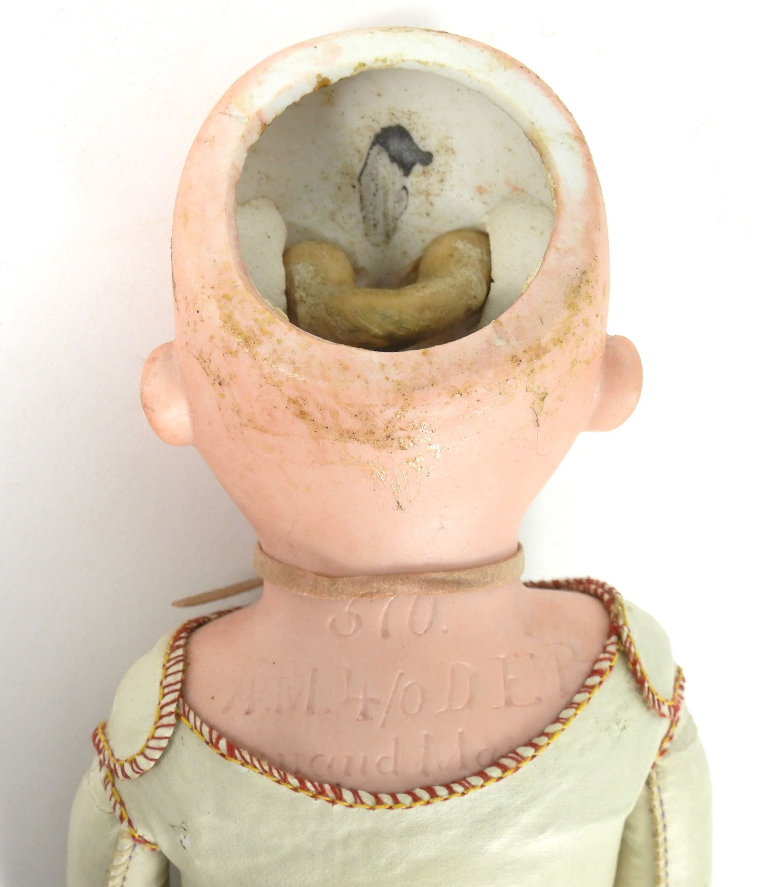 2PC 19C German Bisque Headed Dolls - 11