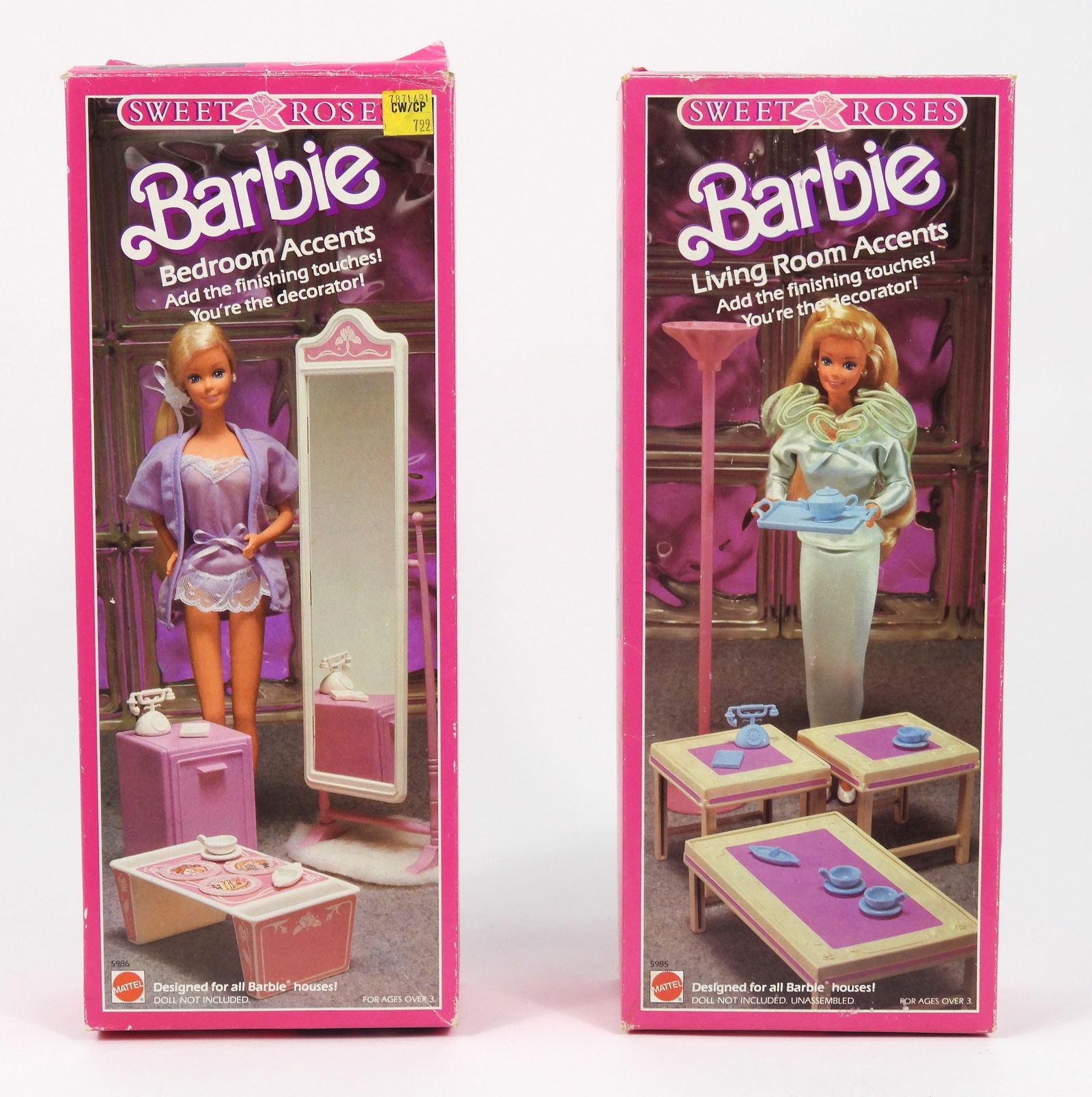 6PC 1987 Barbie Sweet Roses Play Sets - 12