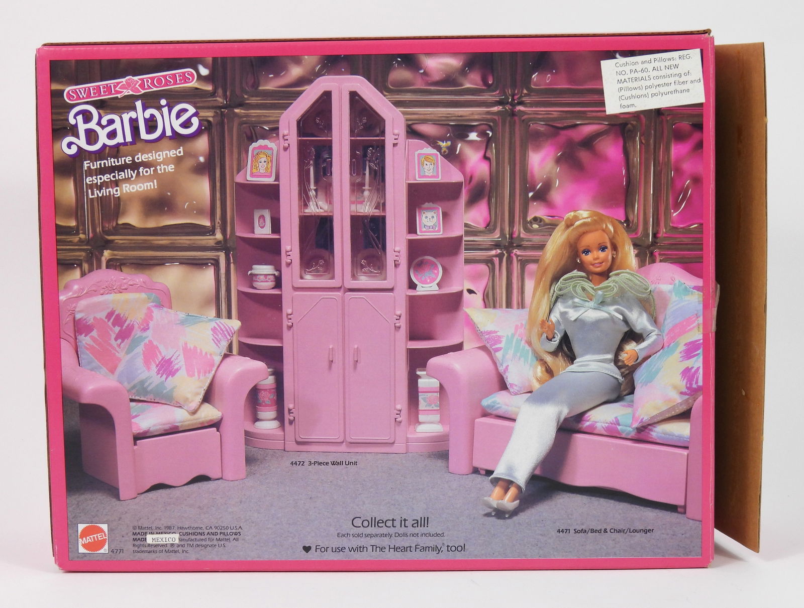 6PC 1987 Barbie Sweet Roses Play Sets - 3