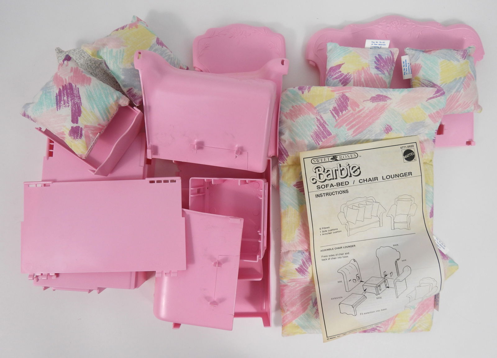 6PC 1987 Barbie Sweet Roses Play Sets - 4