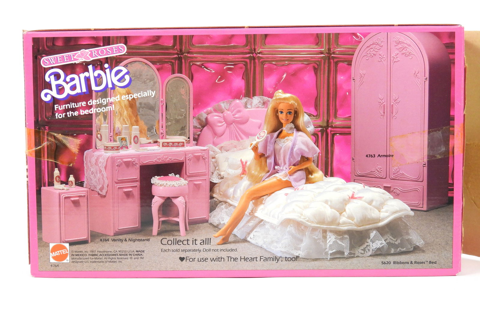 6PC 1987 Barbie Sweet Roses Play Sets - 8