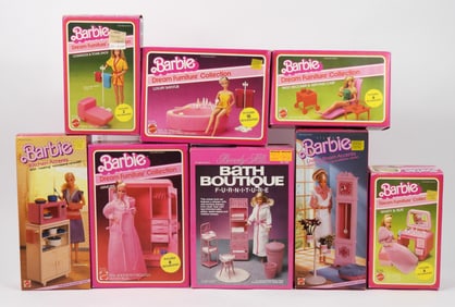 8PC 1980s Barbie Dream Furniture & Other Sets