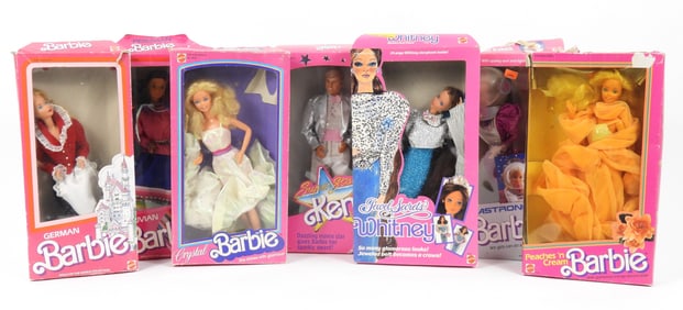 7PC 1980s Assorted Barbie & Friends Dolls