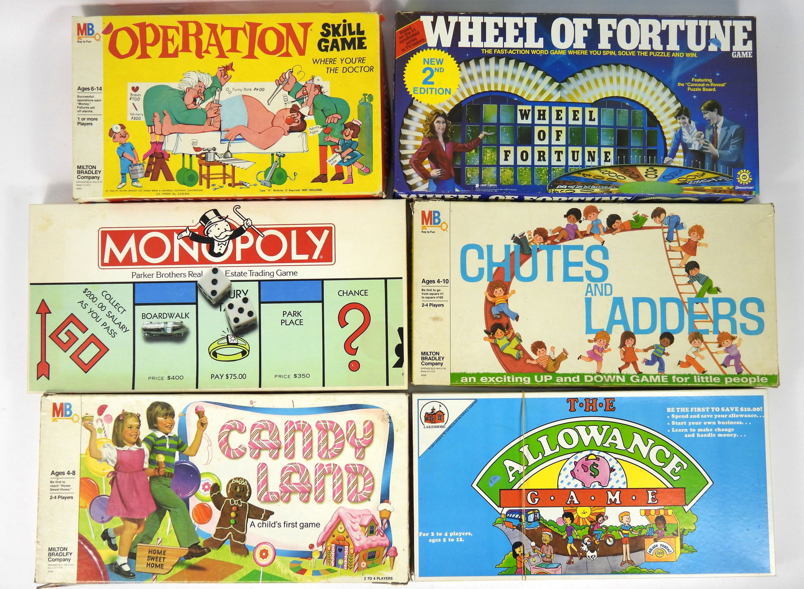 6PC Vintage Assorted Board Games (1 of 7)