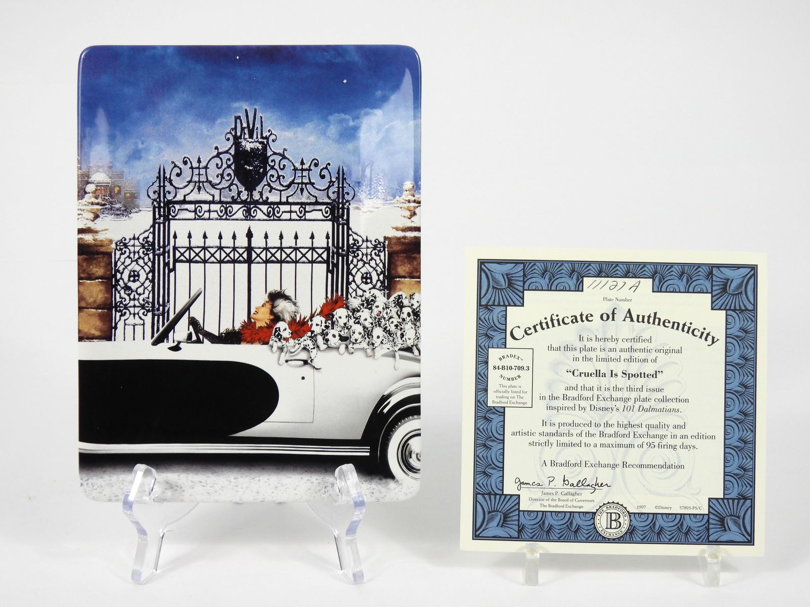 4PC Bradford Editions 101 Dalmatians Plates - 4