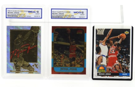 3PC Fleer & Other Michael Jordan Trading Cards