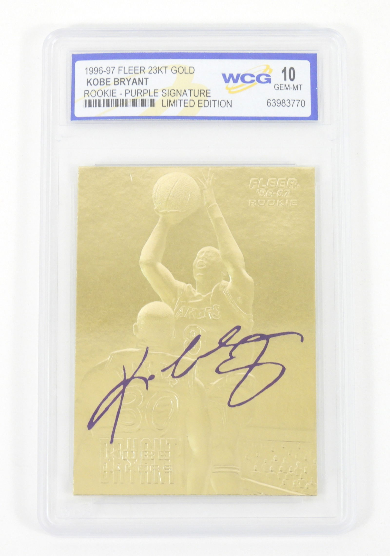 2PC Fleer & Skybox Kobe Bryant WCG Graded Cards - 4