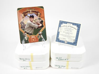 4PC Bradford Editions Triple Crown Champion Plates