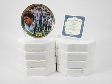 8PC Bradford Editions NFL Quarterback Club Plates