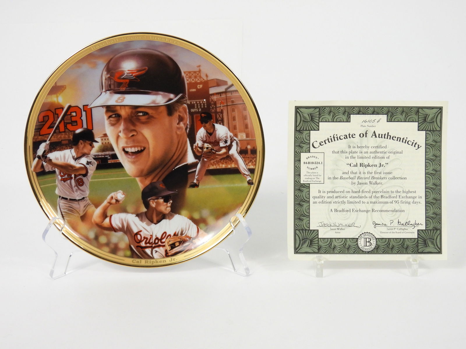 4PC Bradford Editions Baseball Record Breakers Set - 5