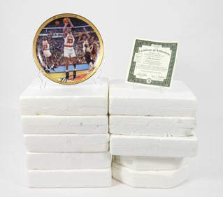 10PC Bradford Editions Michael Jordan Plate Set