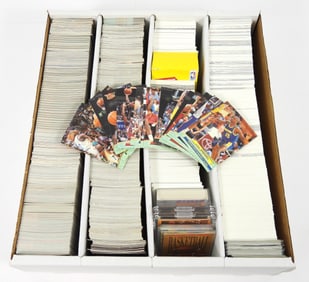 Box Of NBA Basketball 1990s Trading Cards