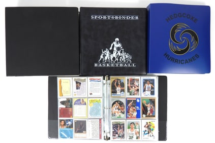 4 Binders Of NBA Basketball 1990s Trading Cards