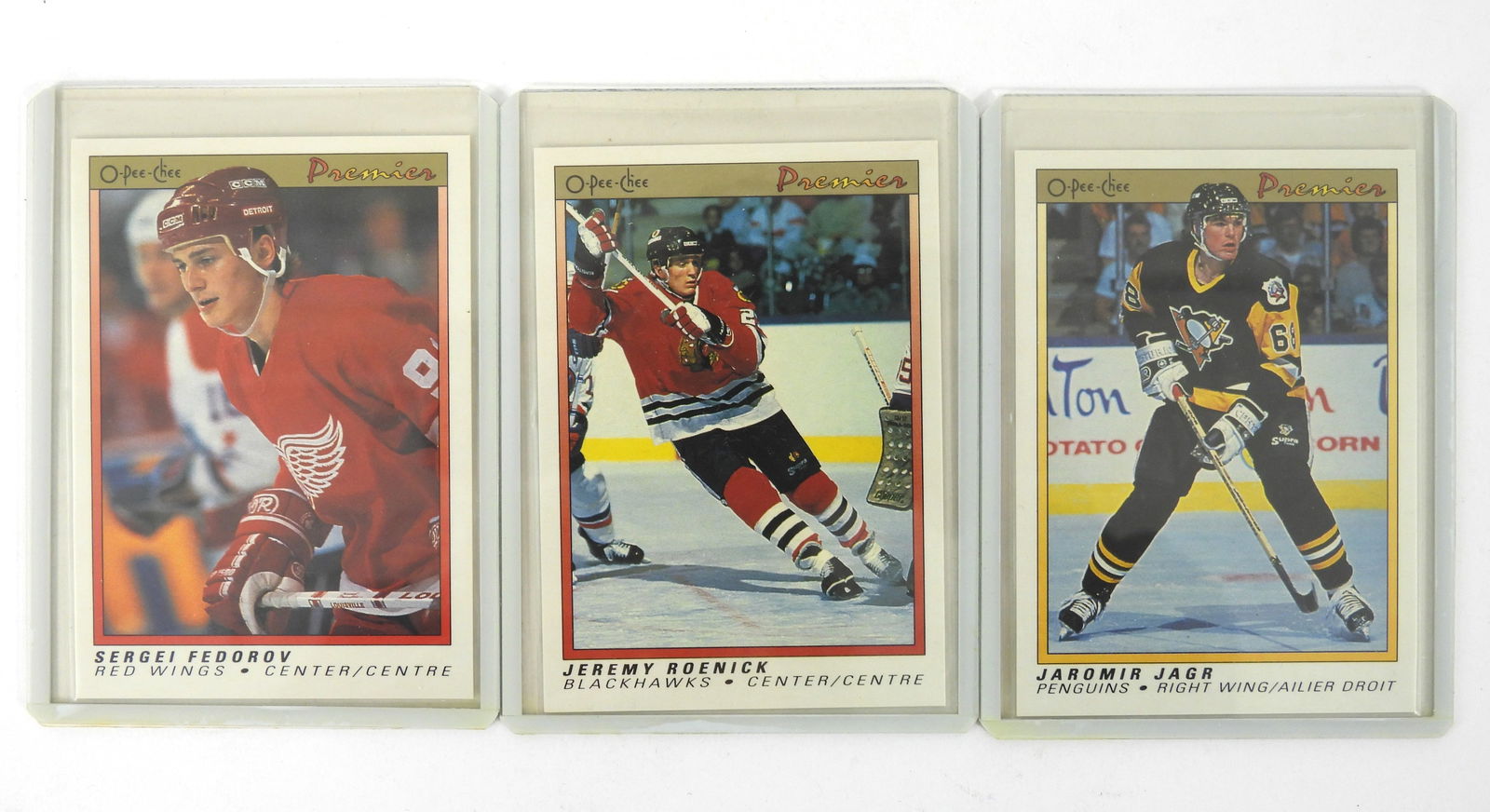 3 NHL O-Pee Chee Rookie Cards Jaromir Jagr (1 of 2)