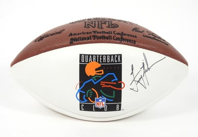 NFL Troy Aikman Signed Wilson Football