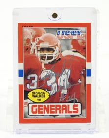 USFL Walker Autographed Generals Rookie Card