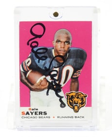 NFL Signed Gale Sayers 1969 Topps Trading Card