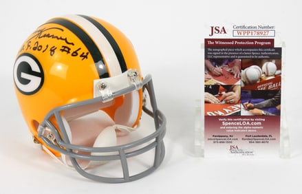 NFL Signed Jerry Kramer Mini Helmet