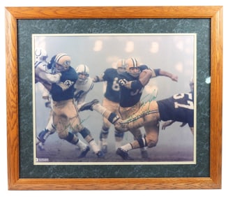 NFL Signed Photograph Taylor & Kramer Framed