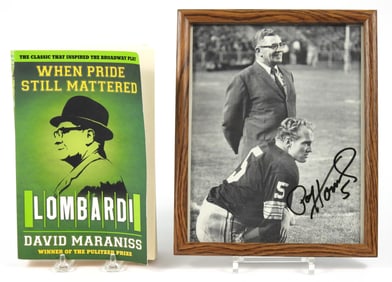 NFL Paul Hornung Signed Photograph w/Book