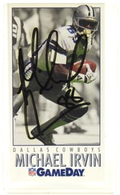 NFL Michael Irving Signed Trading Card