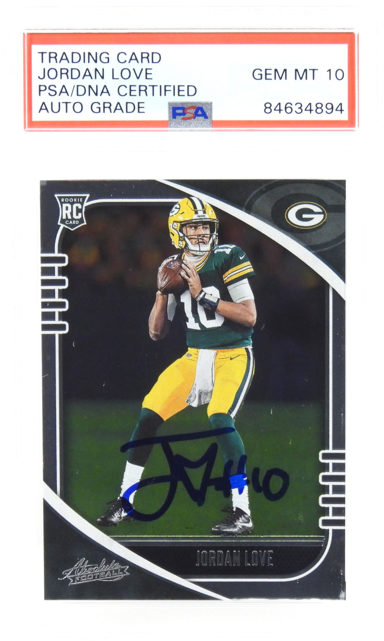 NFL Jordan Love Signed PSA/DNA Trading Card (1 of 3)