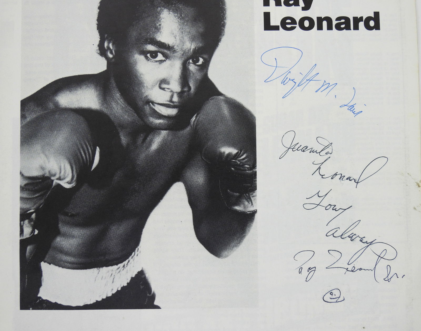 Boxing Champion Sugar Ray Leonard 1984 Program - 3