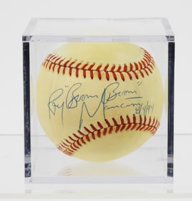 Boxing Great Ray Boom Boom Mancini Signed Ball