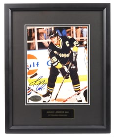 NHL Mario Lemieux Signed Photograph Framed