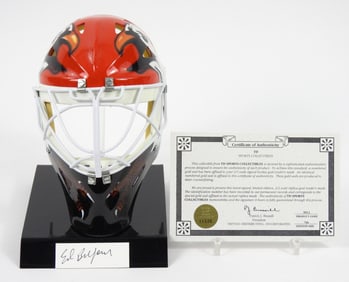 NHL Ed Belfour Signature Card & Mini Mask