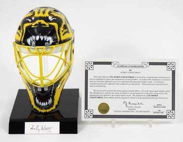 NHL Andy Moog Signature Card & Mini Mask