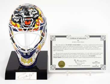 NHL Curtis Joseph Signature Card & Mini Mask