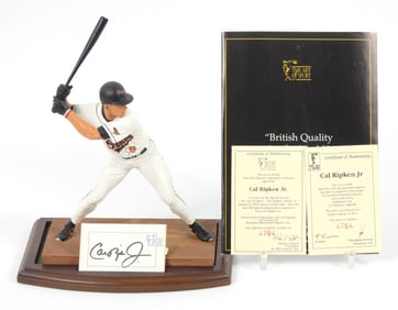MLB Cal Ripken Jr. Signature Card & Statue