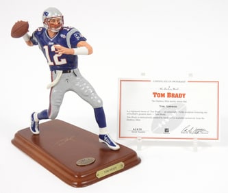 Danbury Mint NFL Display Tom Brady w/COA