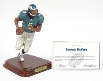 Danbury Mint NFL Display Donovan McNabb w/COA