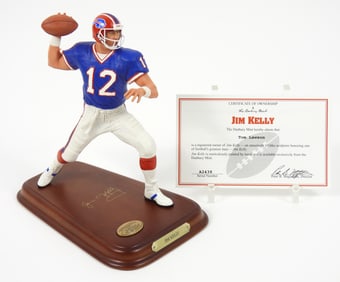 Danbury Mint NFL Display Jim Kelly w/COA