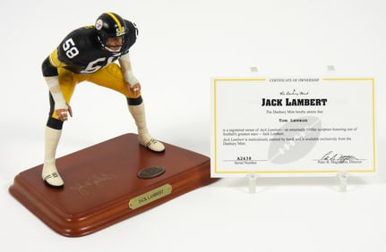 Danbury Mint NFL Display Jack Lambert Statue w/COA