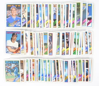 124PC 1988 Topps Baseball Trading Cards
