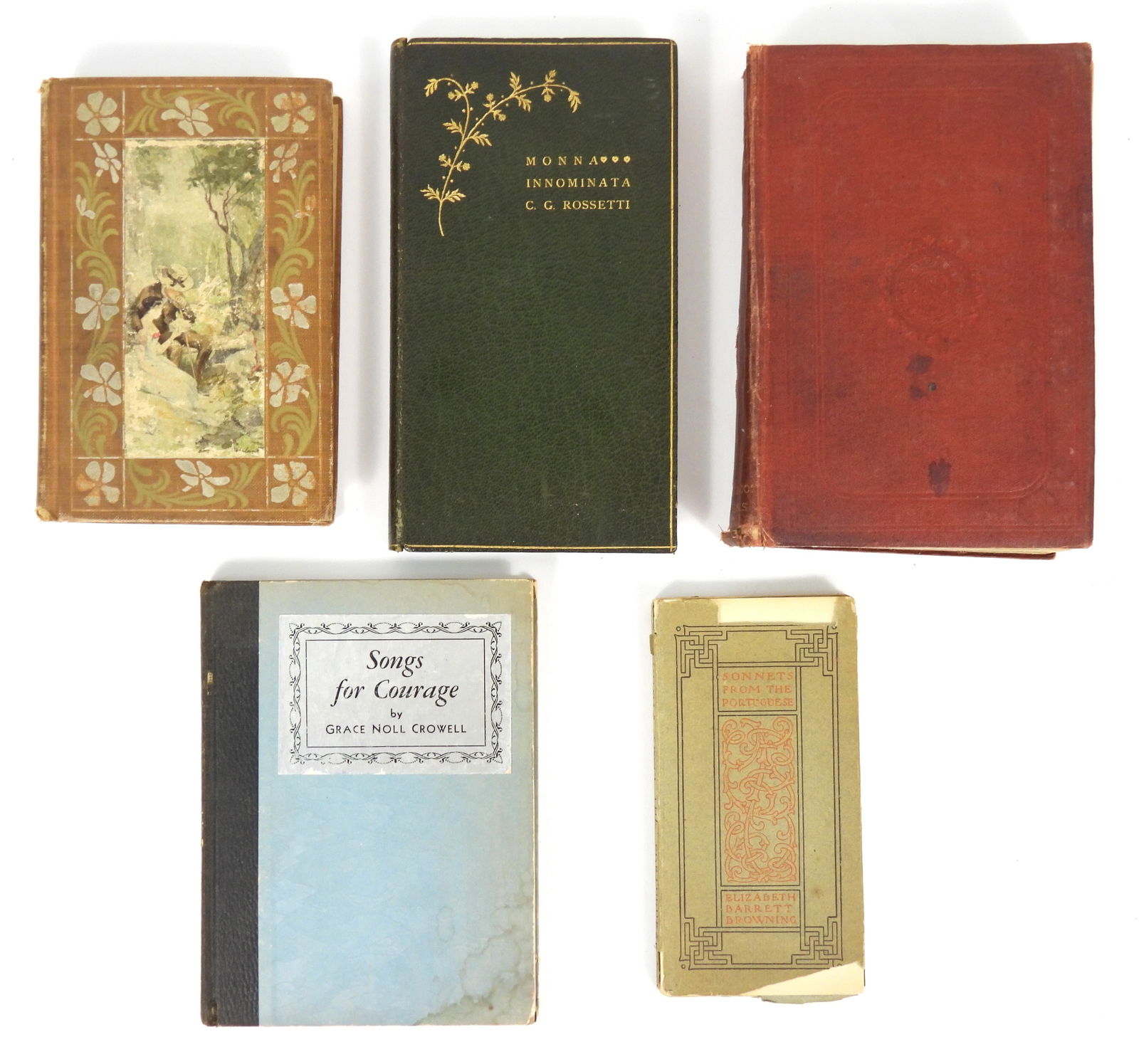 5PC Antique Poem & Sonnet Books (1 of 14)