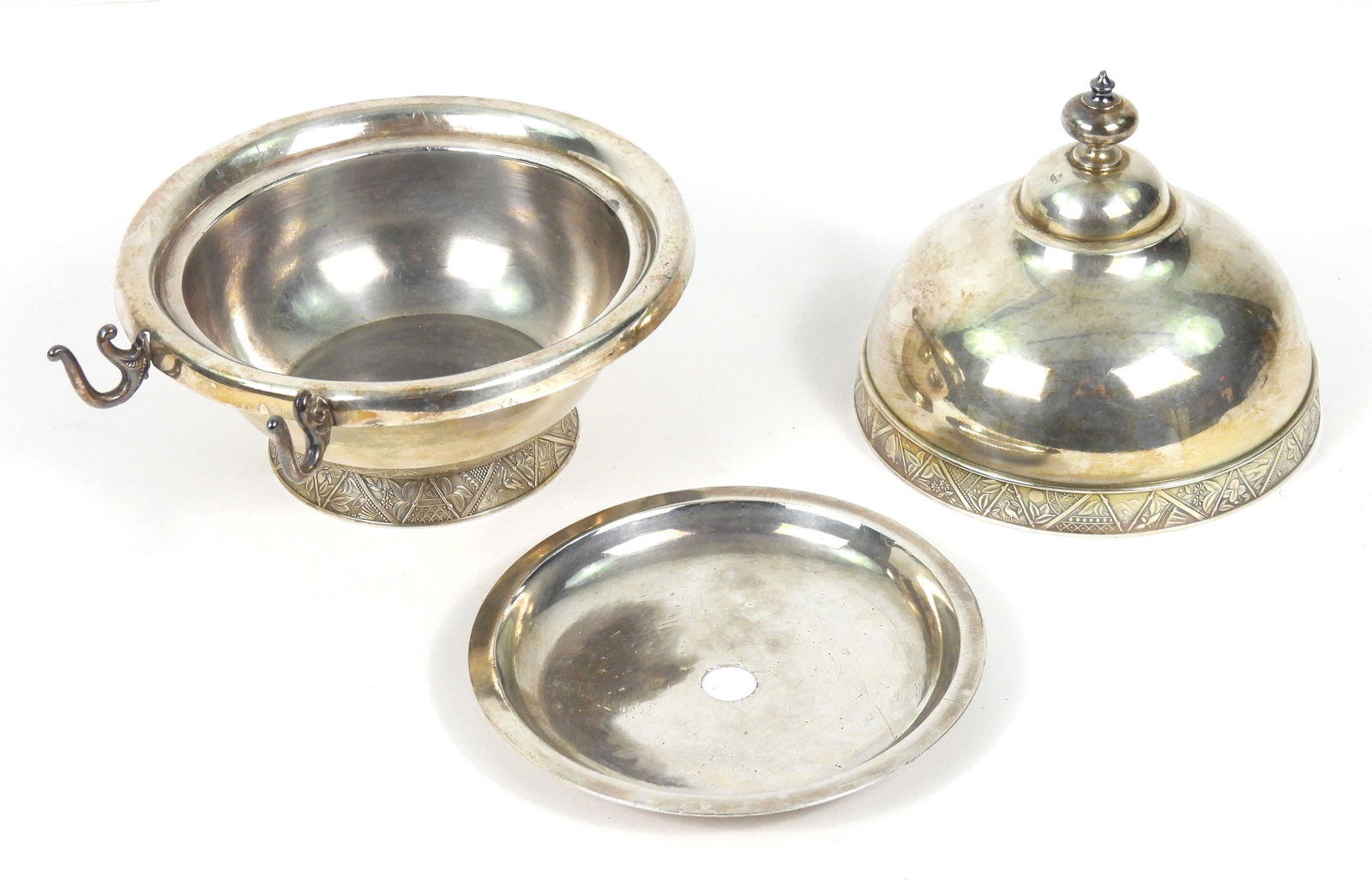 6PC Victorian Silver Plated Dishware - 11