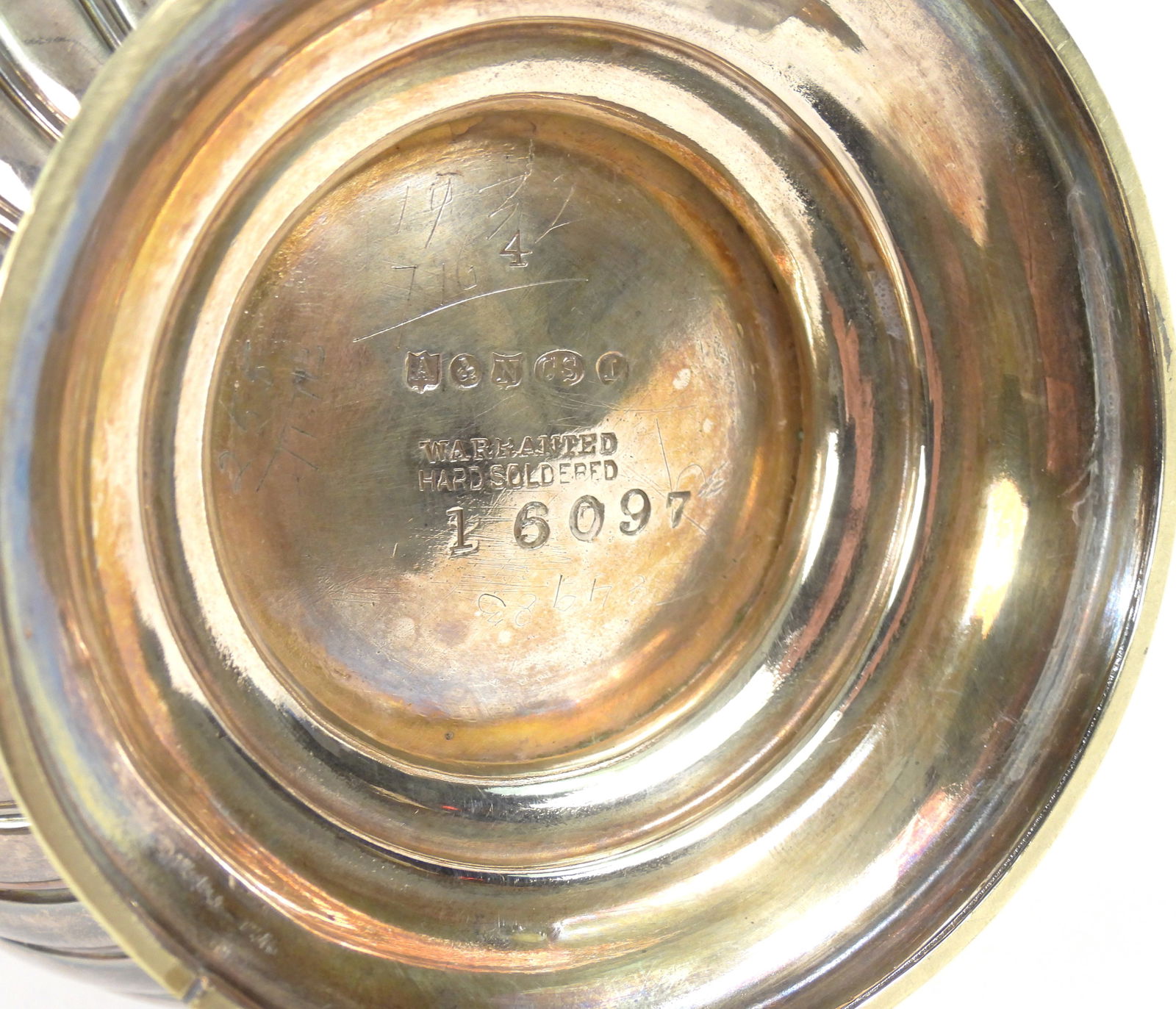 6PC Victorian Silver Plated Dishware - 4