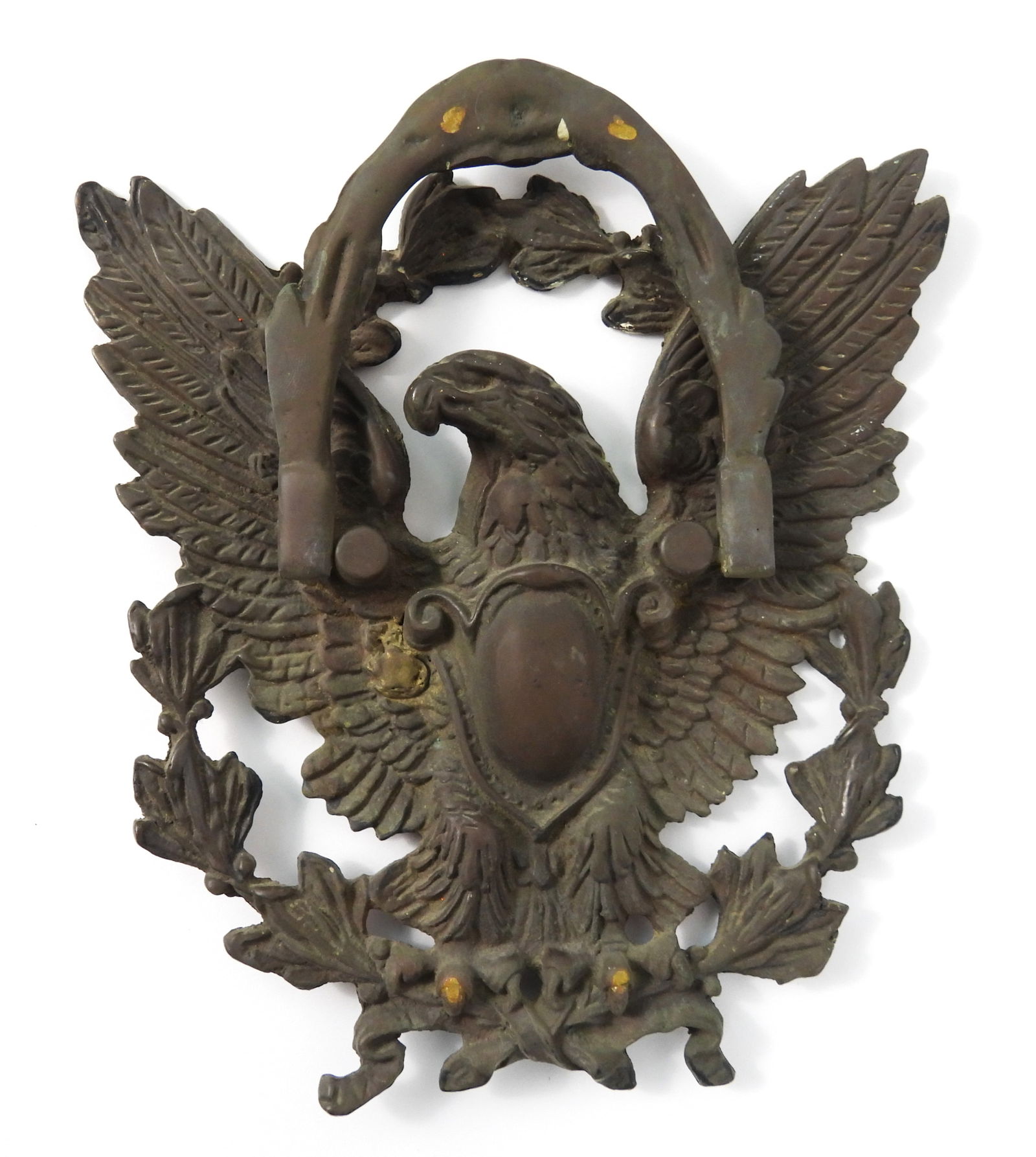 LG Brass Eagle Door Knocker - 2