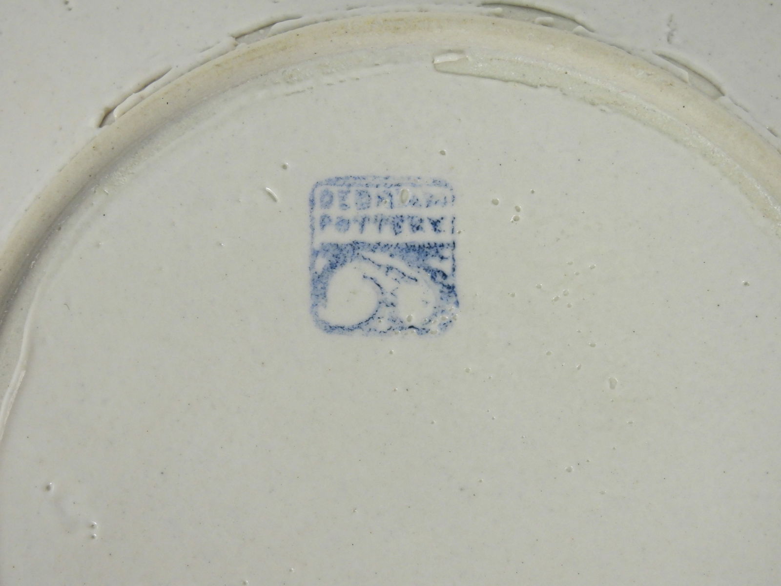 Dedham Pottery Moth Pattern Plate - 5