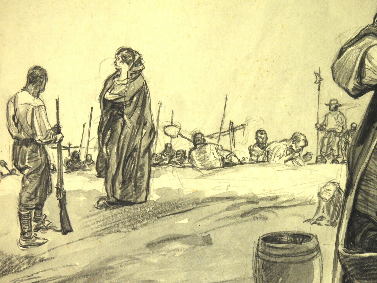 Herbert M. Stoops Illustrative Study Drawing - 6